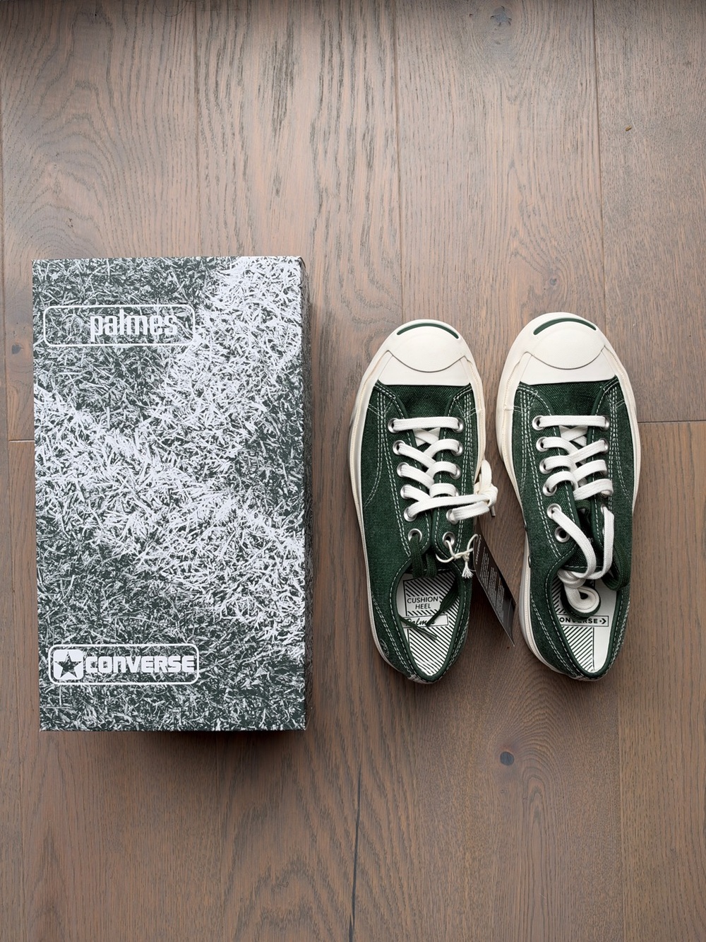 Converse x Palmes Jack Purcell PDM in Green Canvas